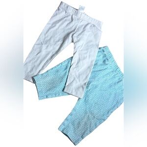 Set of Two Cotton Patterned Baby Leggings